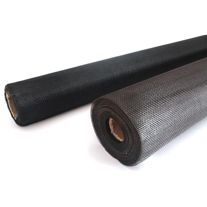 Schermo in fibra di vetro rivestito in carbone nero in PVC Installazione resistente ai parassiti con diametro di filo 0,33 mm