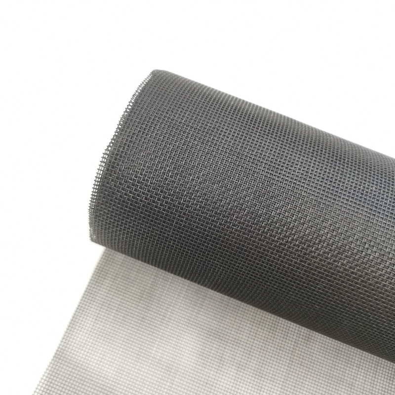 Schermo a maglia in PET leggero e resistente facile da installare 280 g/m2 360 g/m2 Grigio nero 15x11 Conteggio di maglie