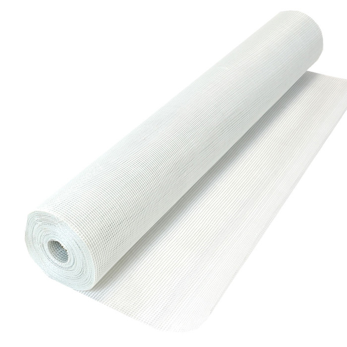 Maglia di vetro in fibra di vetro bianca C / tessuto di fibra di vetro per parete 50m-200m lunghezza resistenza all'acqua