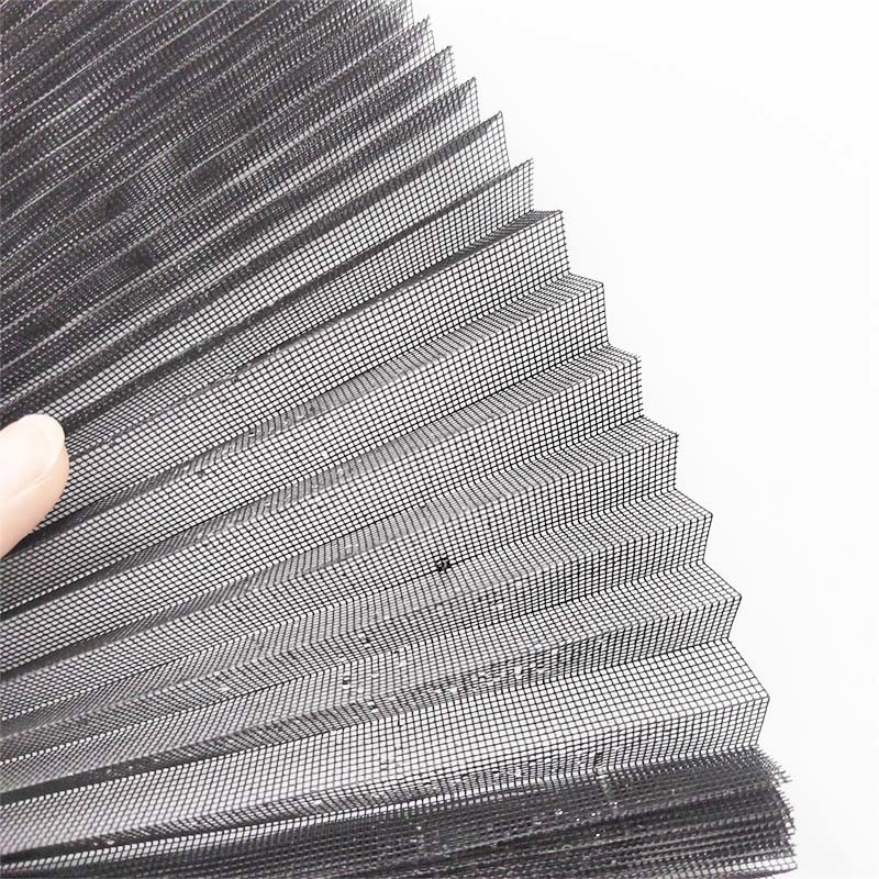 Alta resistenza schermo insetto plice resistente al fuoco altezza plisato 14 mm resistente alle lacrime resistente all'abrasione