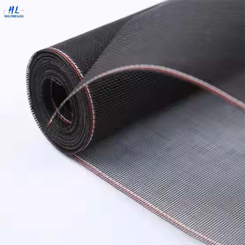 Zanzariera in fibra di vetro a trama liscia Grigio Nero Bianco Blu Rotolo di zanzariera in fibra di vetro Protezione durevole dagli insetti Ideale per applicazioni commerciali