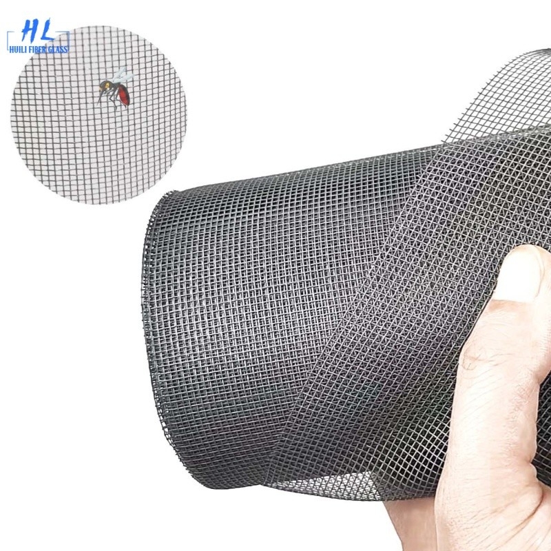 Certificato dalle norme internazionali Piano tessuto in fibra di vetro Mosquito Mesh Perfetto per finestre e porte schermo resistente alle lacrime