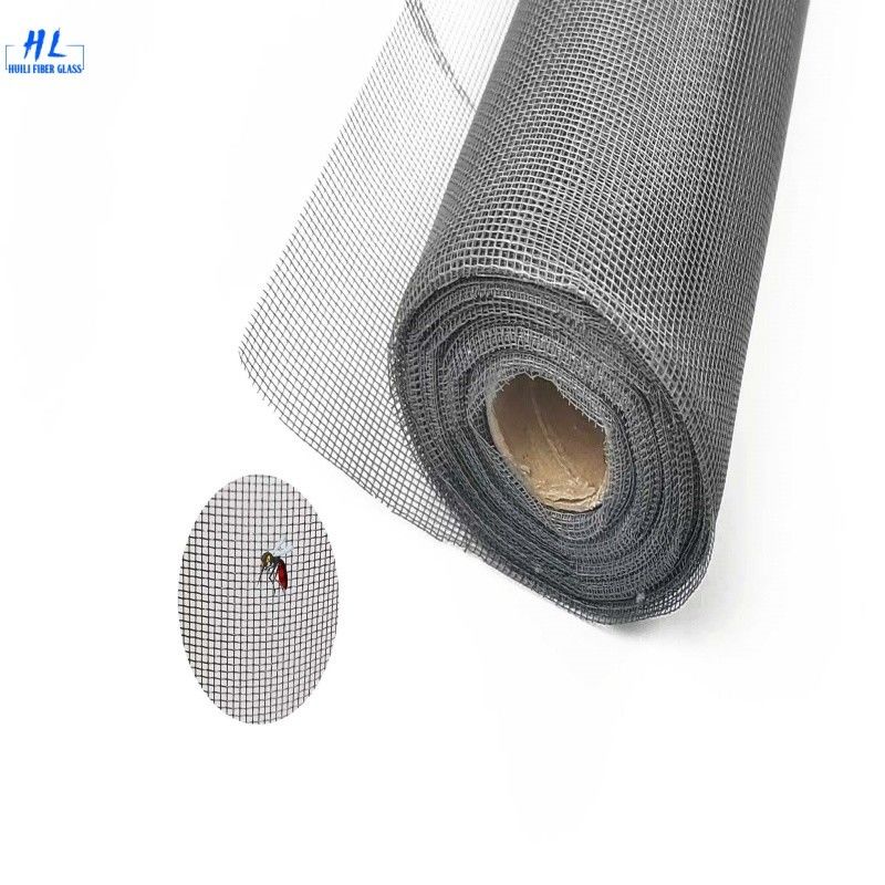 Zanzariera in fibra di vetro a trama liscia Grigio Nero Bianco Blu Rotolo di zanzariera in fibra di vetro Protezione durevole dagli insetti Ideale per applicazioni commerciali