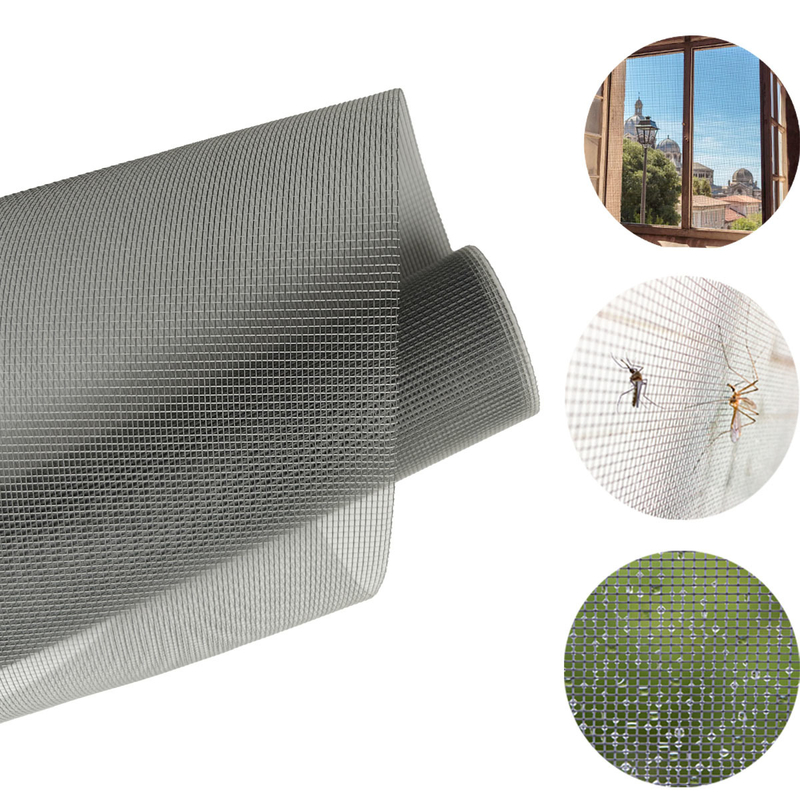 Zanzariera in fibra di vetro 22*22 personalizzabile con rivestimento giallo, diametro del filo 0,28 mm e larghezza 1,2 m