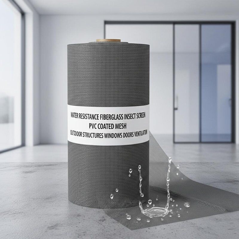 Zanzariera in fibra di vetro resistente all'acqua, rete rivestita in PVC, ideale per strutture esterne, finestre, porte e aperture di ventilazione