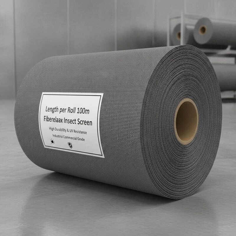 Lunghezza per rotolo 100m Rete per insetti in fibra di vetro che offre elevata durata e resistenza ai raggi UV Progettata per uso industriale e commerciale