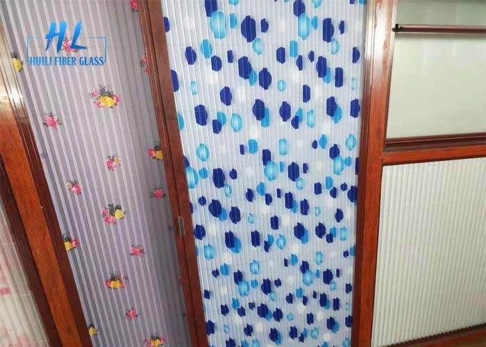 Protezione da insetti in poliestere personalizzata per finestre e porte con altezza pieghevole regolabile