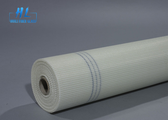 Resistenza alla trazione 800N Fibra di vetro rete di rete di vetro Fibra di vetro schermo rotoli rivestiti in bianco e blu