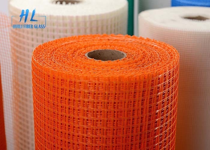 800N Rulli di rete quadrata in fibra di vetro blu 5*5mm Apertura 1,2m per materiali da costruzione