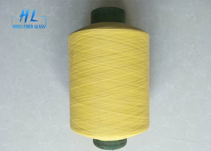 Isolamento PVC rivestito di fibra di vetro Filato 34tex 1/0 Tex Count E GLASS Materiale in fibra di vetro