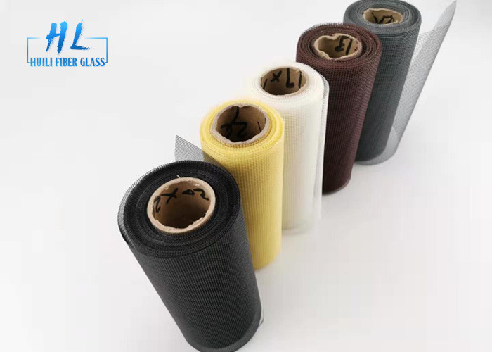 Il PVC ha ricoperto la maglia nera resistente al fuoco della zanzara della vetroresina di colore per impedire