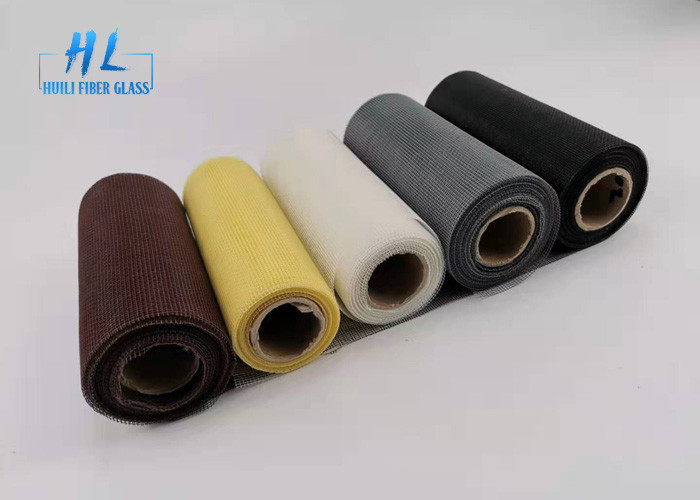 Il PVC ha ricoperto la maglia nera resistente al fuoco della zanzara della vetroresina di colore per impedire