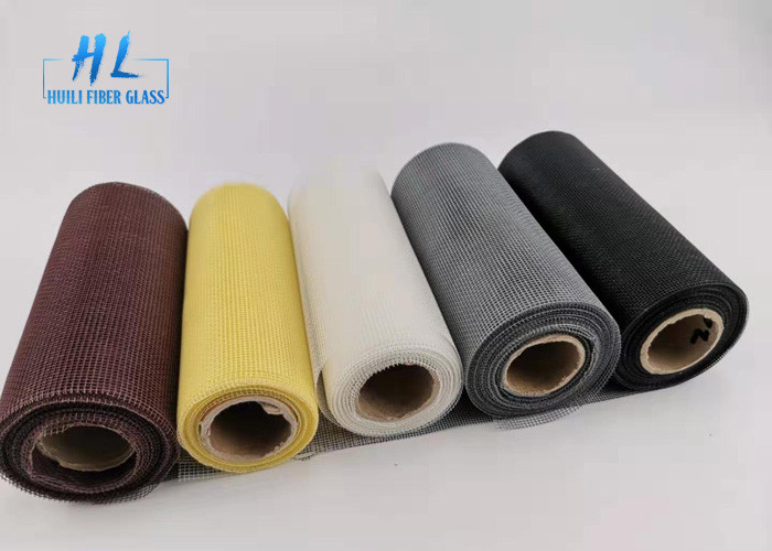 Il PVC ha ricoperto la maglia nera resistente al fuoco della zanzara della vetroresina di colore per impedire