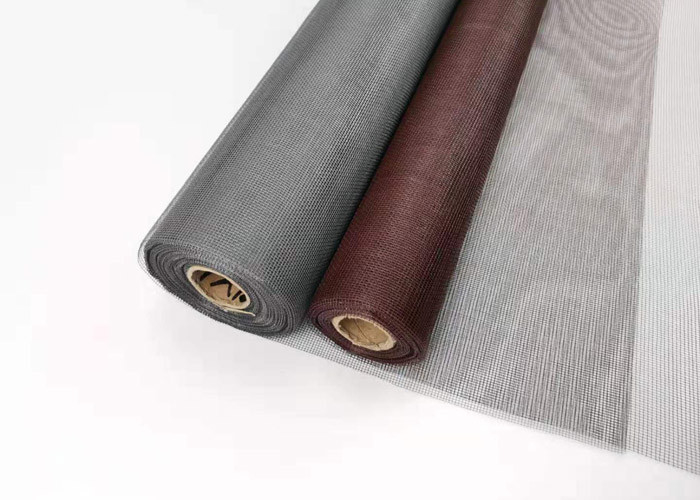 tela dello schermo della finestra della vetroresina di colore di 4ft*100ft Brown antipolvere