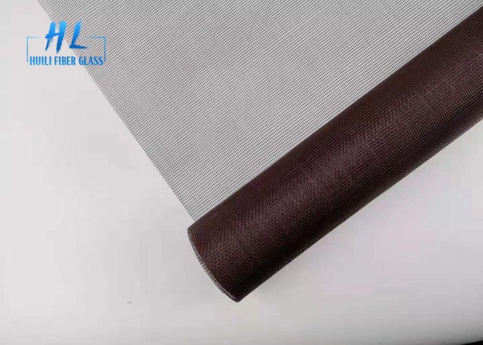 tela dello schermo della finestra della vetroresina di colore di 4ft*100ft Brown antipolvere