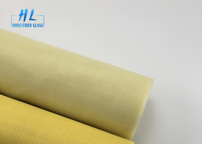 Anti zanzare di colore del PVC della vetroresina dello schermo rivestito giallo della finestra 1.2m * 30m