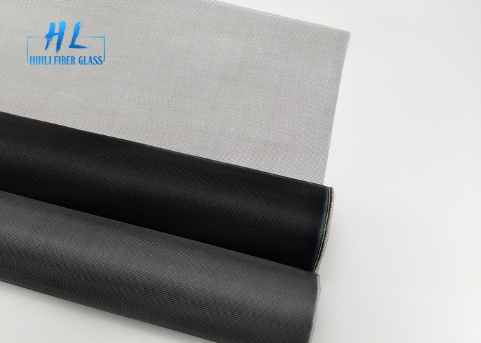 Schermo anti-fiamme in fibra di vetro resistente ai raggi UV in nero grigio bianco 3,0 m rotolo di schermo a maglia in fibra di vetro