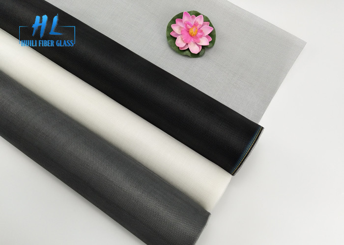 Acque resistenti Piano tessuto di fibra di vetro Fly Screen Verde Colore speciale 0,011 pollici Anello Stretta