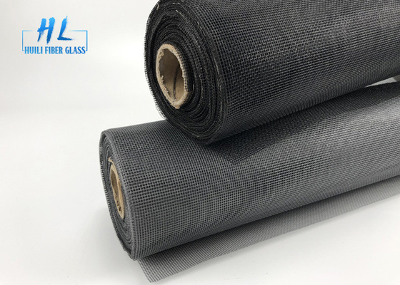 18*16 mesh resistente al fuoco e ai raggi UV, schermo anti mosca nero in fibra di vetro