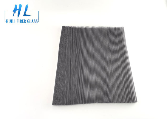 Tessuto nero 200m/rotolo dello schermo della vetroresina dello schermo dell'insetto del pieghettato di Gray 20*20